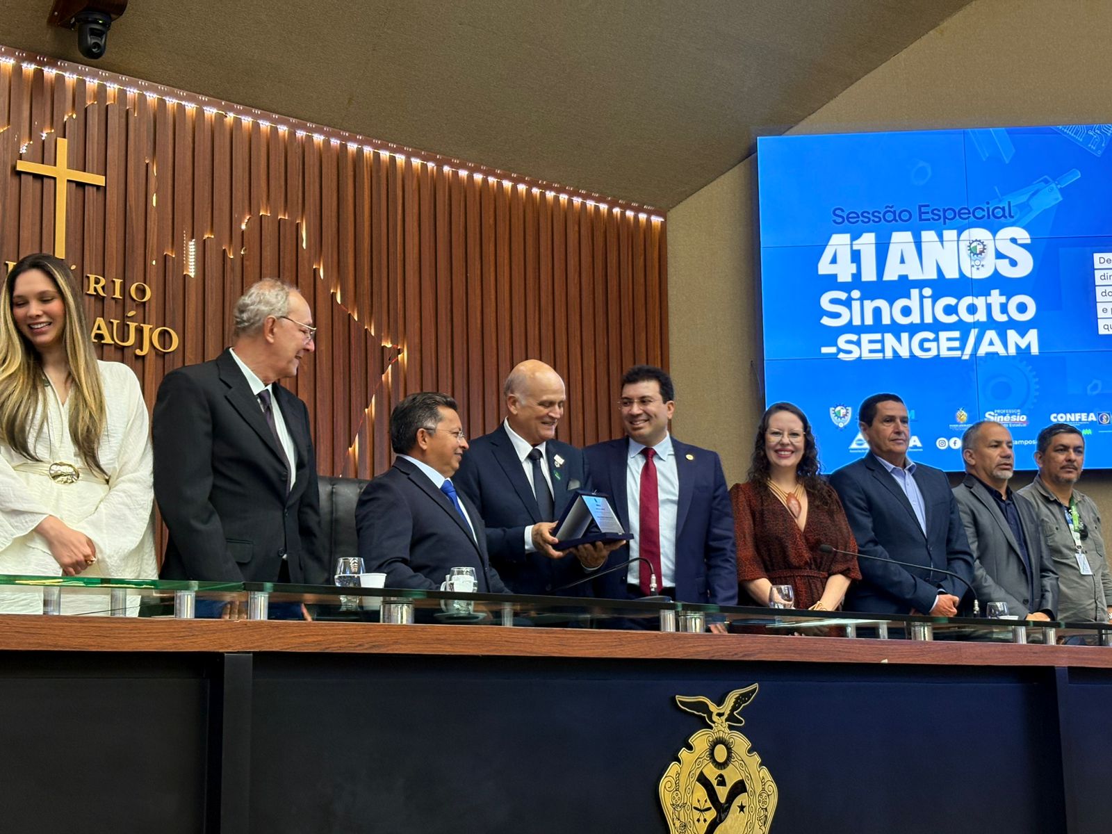 Murilo homenageado SengeAM Foto Paula Bortolini