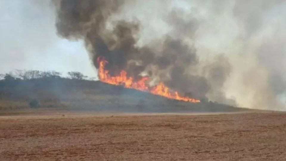 Incêndio criminoso em Batatais (SP). Créditos: Reprodução/Vídeo /Revista Fórum