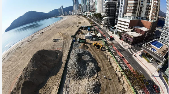 Obra de engorda Prefeitura Balneário Camboriu