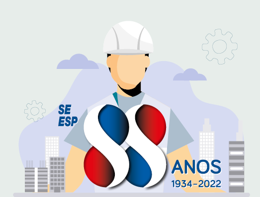 Card para artigo comemorativo dos 88 anos do Seesp