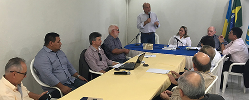 Murilo Pinheiro participa da reunião dos Creas, em Boa Vista. Foto: Paula Bortolini