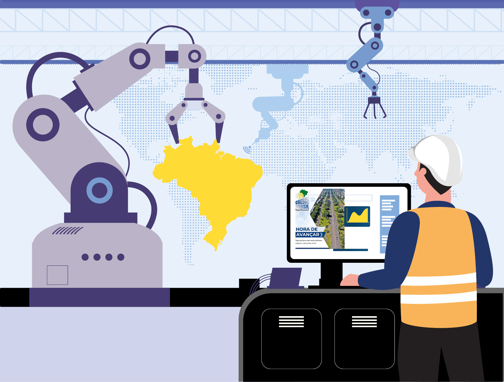 Cresce Brasil Ilustração