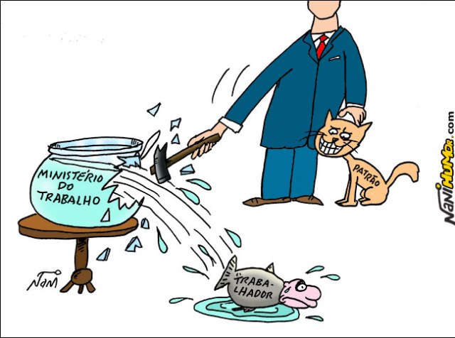 Charge, extinção do Ministério do Trabalho
