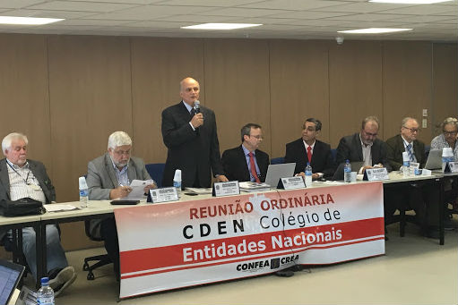 A defesa do voto eletrônico nas eleições do Sistema Confea-Crea feita pelo presidente da FNE repercutiu positivamente na reunião do Cden, nesta quarta-feira (22). Foto: Paula Bortolini