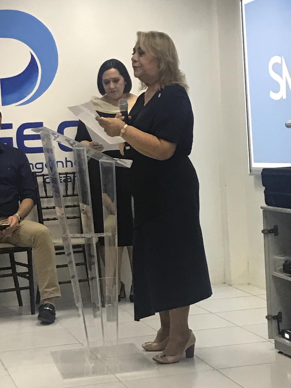 Teodora Ximenes é empossada no Senge-CE 2019. Foto: Paula Bortolini