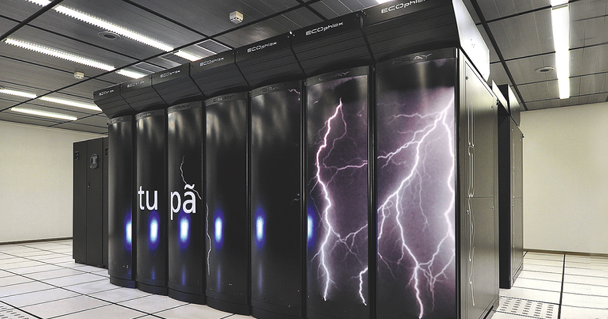 Tupã, supercomputador do Instituto Nacional de Pesquisas Espaciais (Inpe) – Foto: Reprodução – sct.ce.gov.br