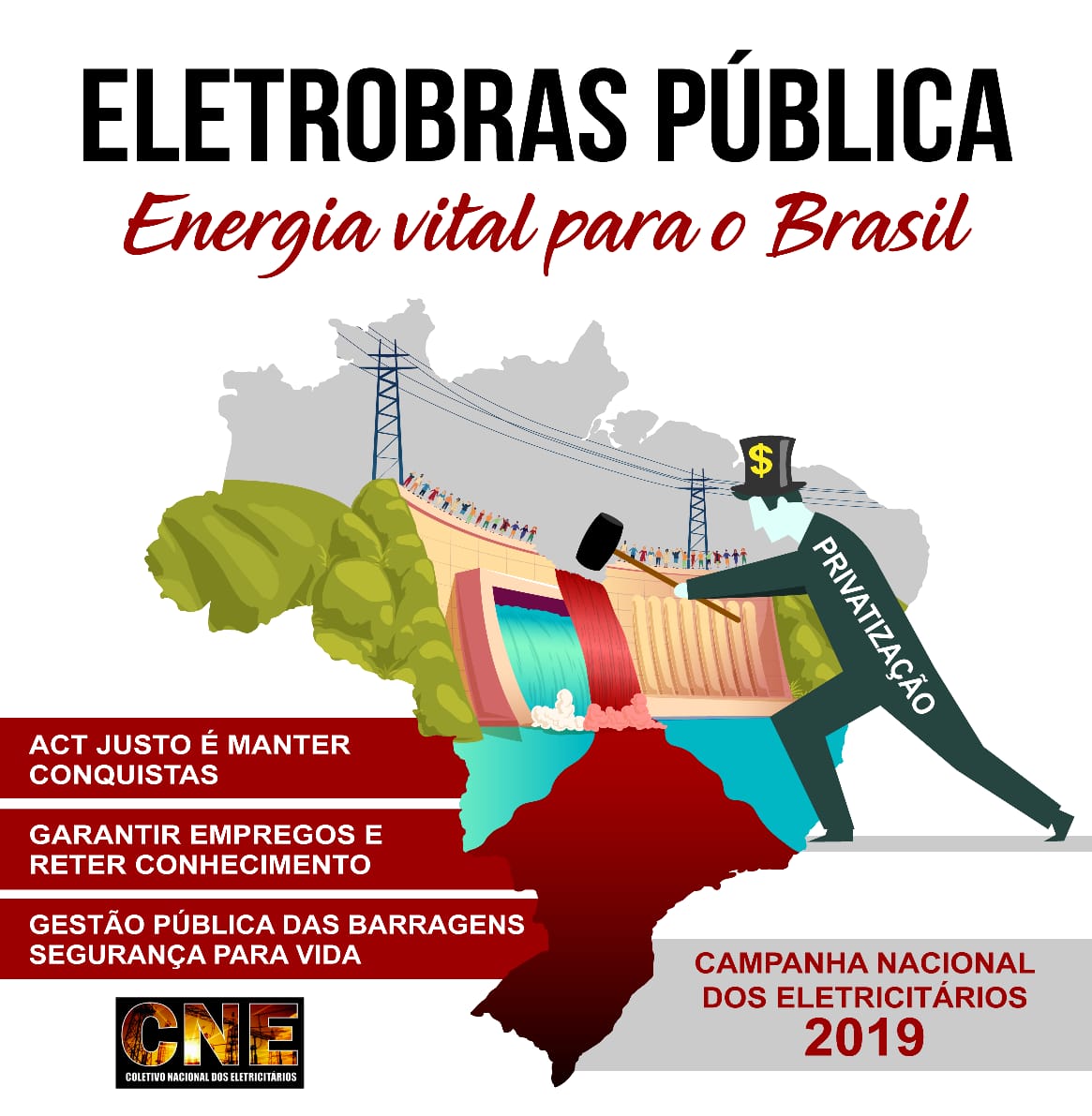 Campanha pelo ACT 2019 na Eletrobras