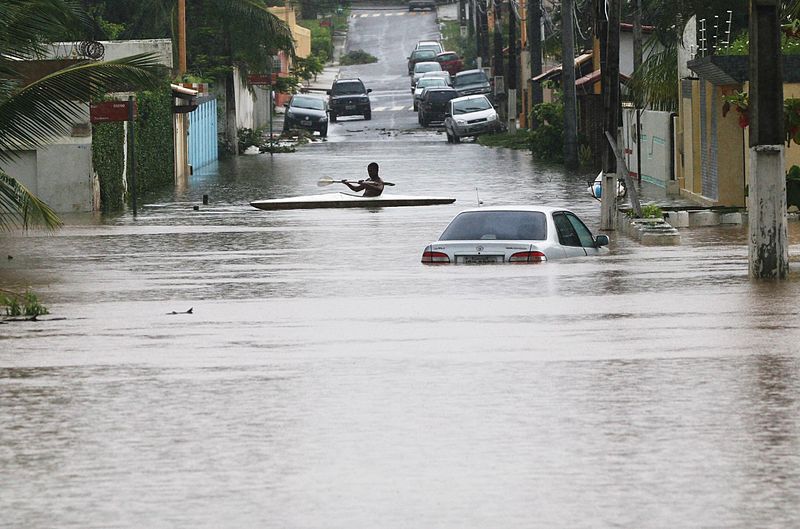 Chuvas em Lauro de Freitas. Foto: Secom Bahia