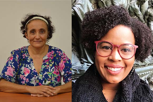 Ester Sabino e Jaqueline Goes de Jesus. Montagem: USP Imagens e Fapesp/Reprodução
