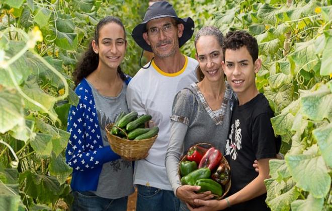 Família de agricultores