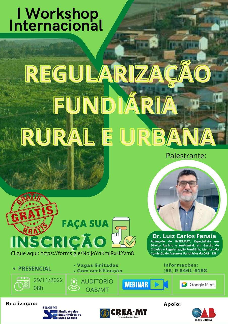 evento regula fundiária