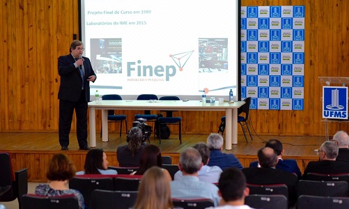 Presidente da Finep fala à SBPC. Foto: Finep