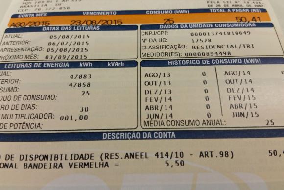 Sistema de bandeiras tarifárias foi adotado em janeiro de 2015, como forma de recompor os gastos extras das distribuidoras com a compra de energia de usinas termelétricas/Foto: Agência Brasil