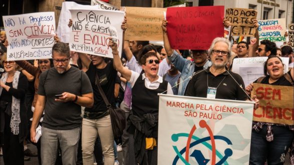 Marcha pela Ciência. Foto: Blog Esmael