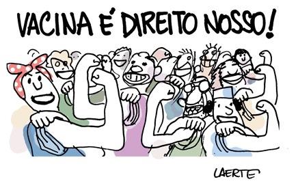Vacina é direito nosso - Laerte